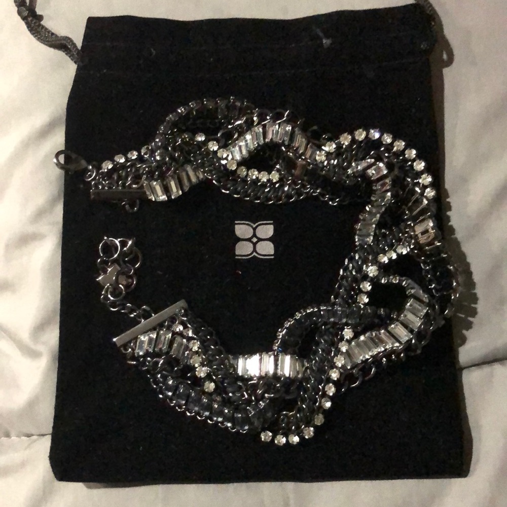 Gun Metal Black BCBGMaxAzria Chain Choker